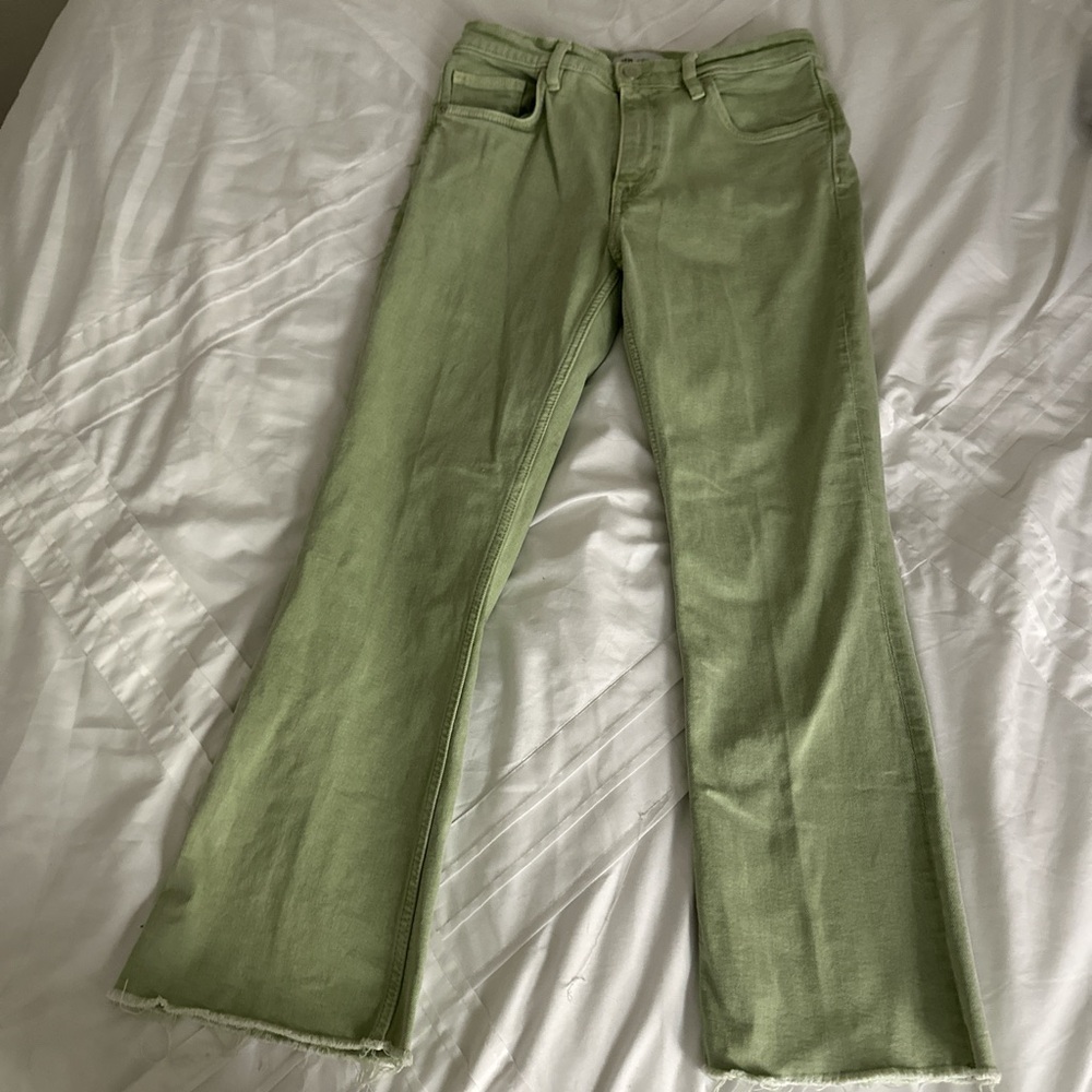 Light green straight leg pants, haven’t worn in years, bought long time ago!
